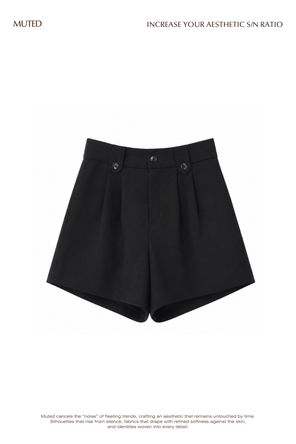 [40%] Belt Tab Tuck Short Pants