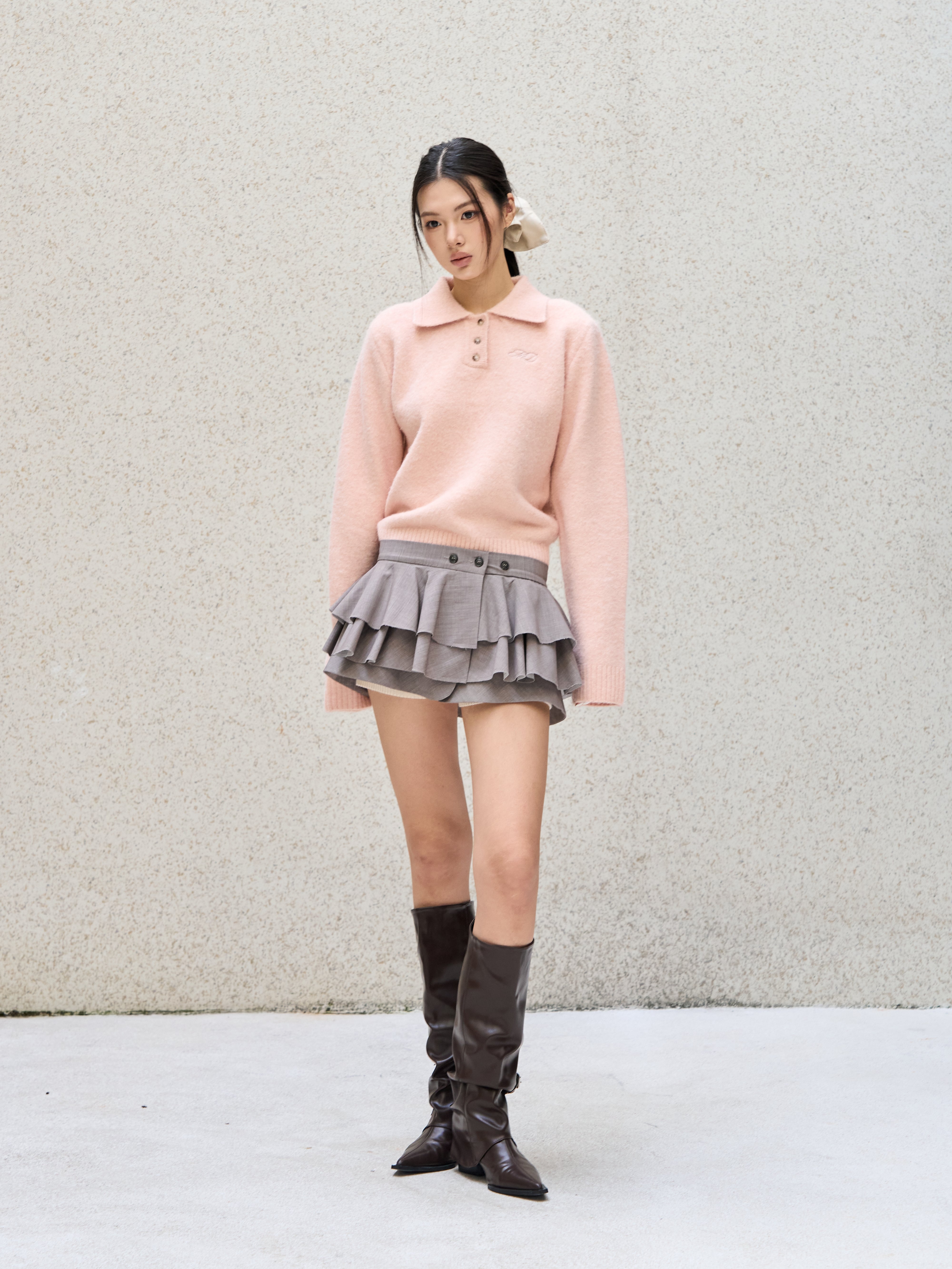 Collared Polo Knit