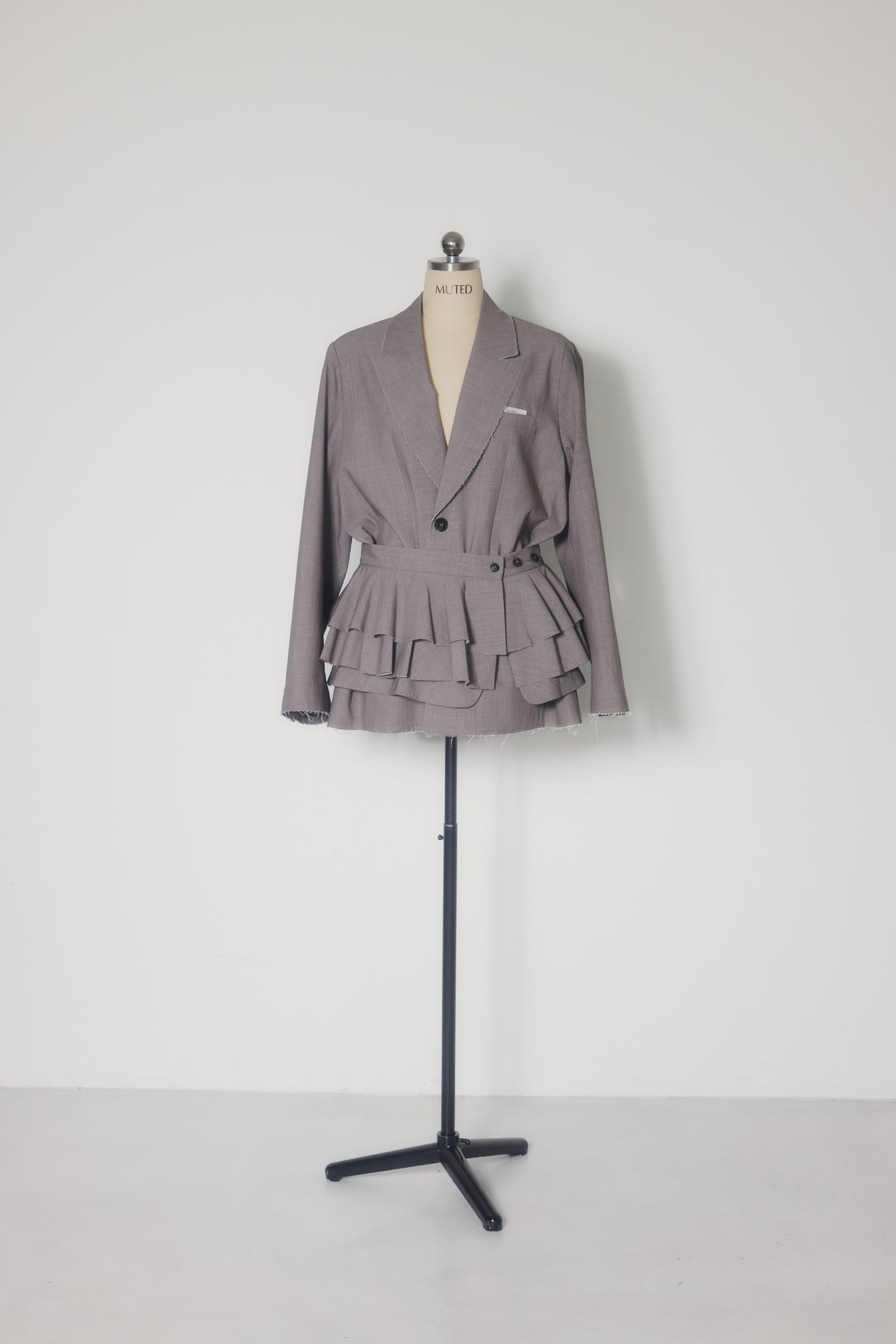 Oversized Raw Edge Jacket