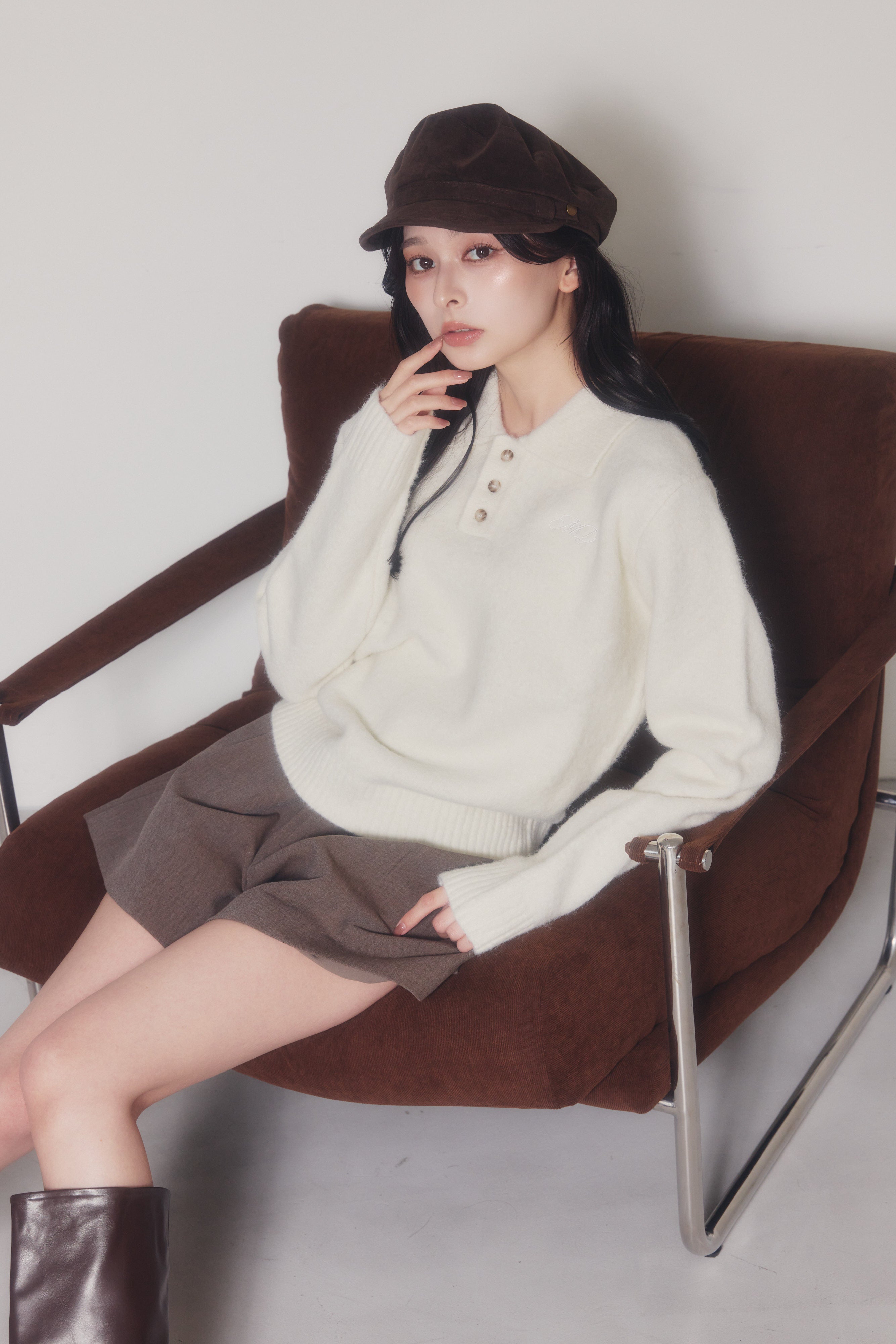 Collared Polo Knit