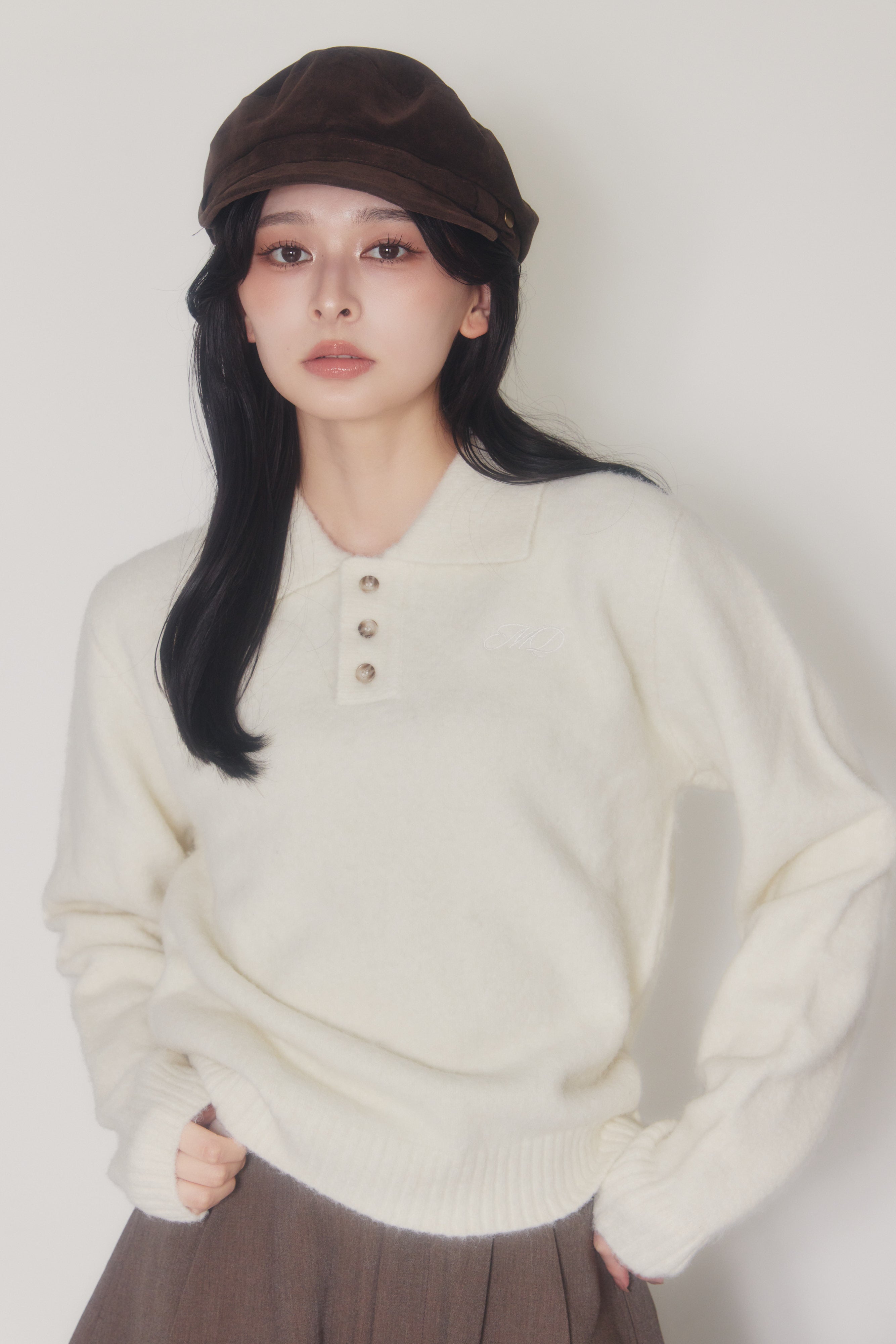 Collared Polo Knit