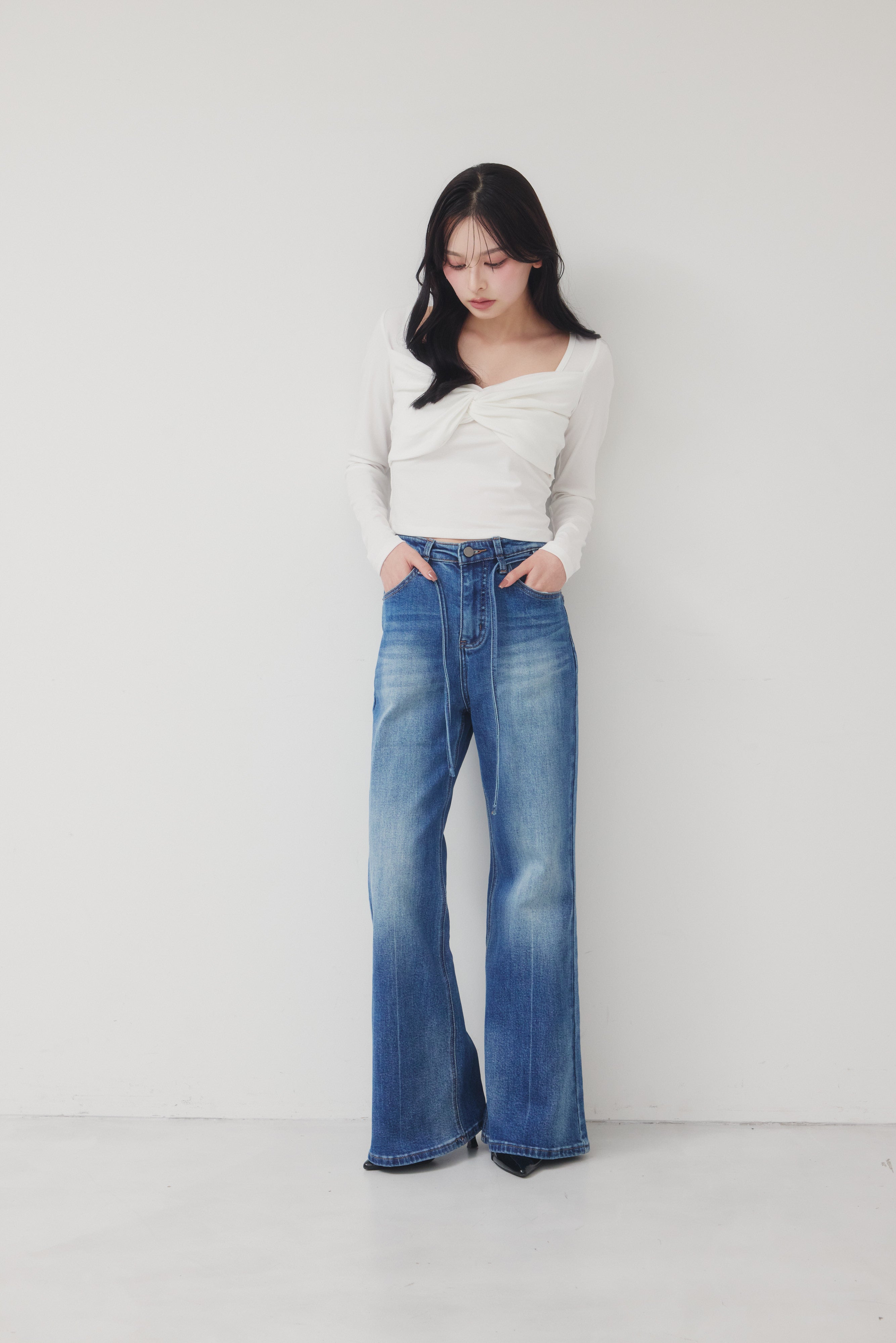 [gift] Indigo straight denim