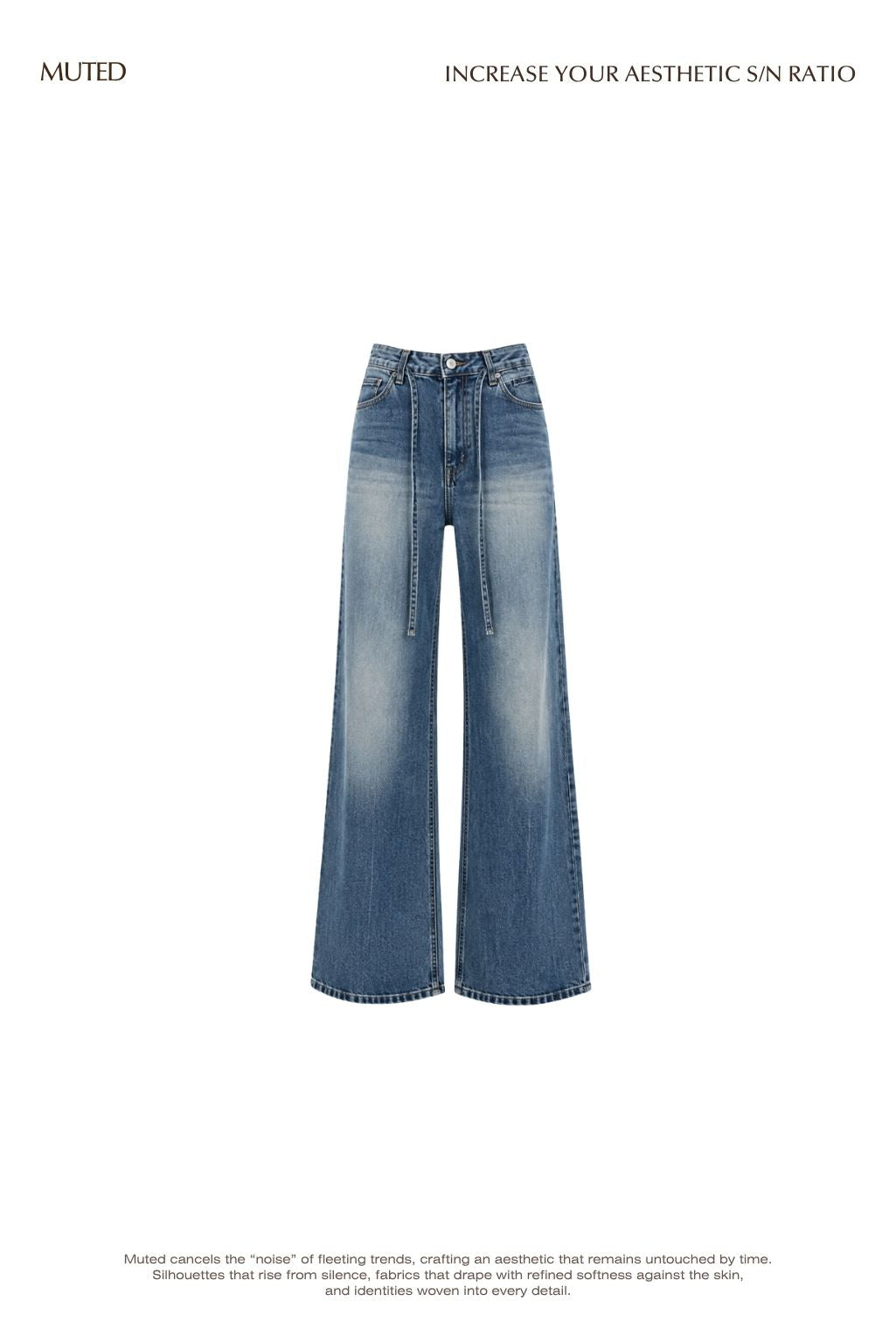 [gift] Indigo straight denim