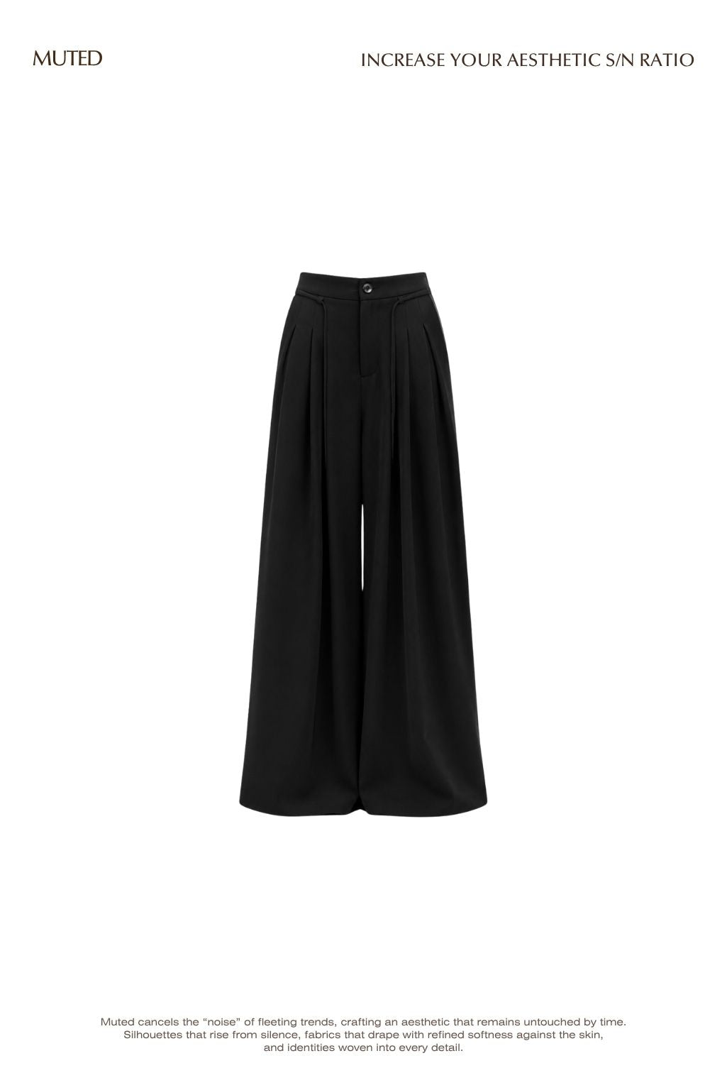[gift] Drawstring Detail Slacks