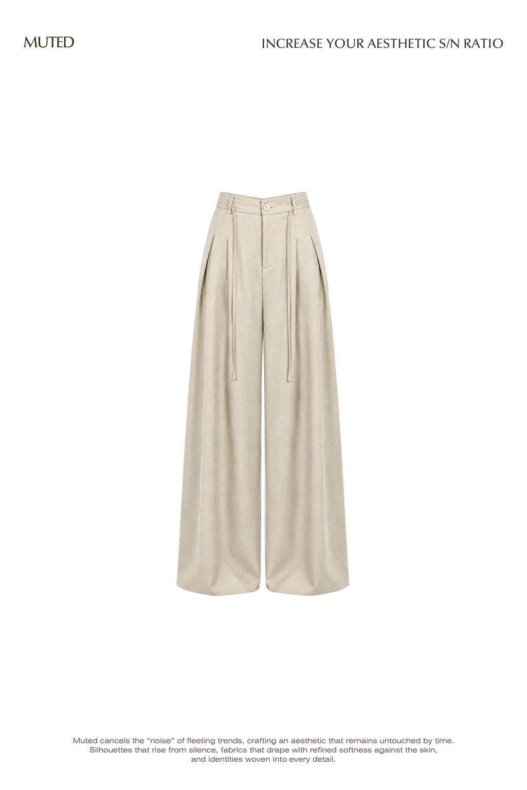 [gift] Drawstring Detail Slacks