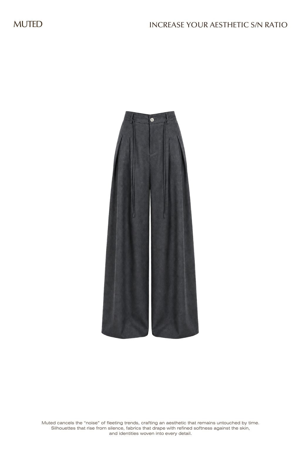 [gift] Drawstring Detail Slacks