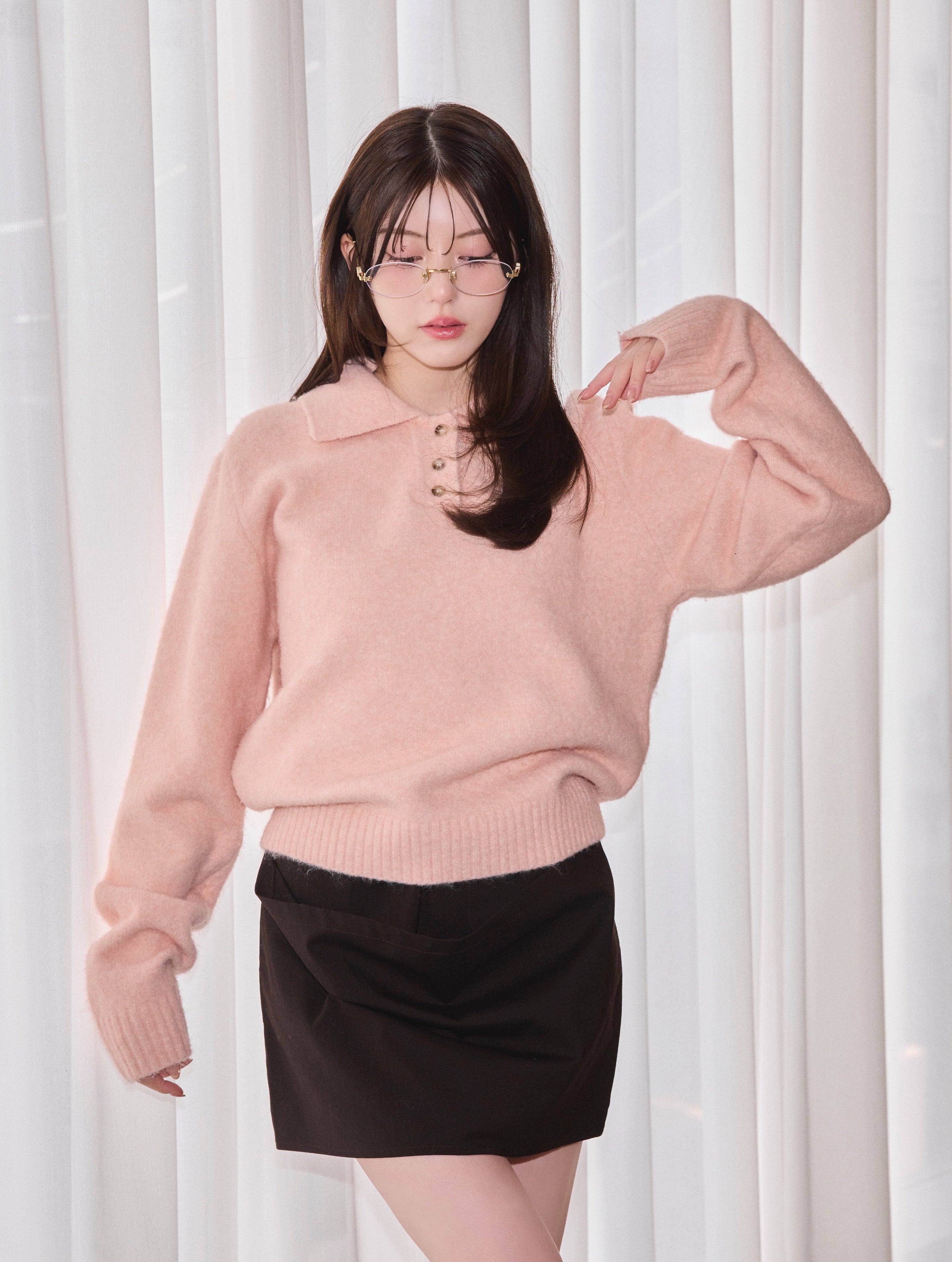 Collared Polo Knit