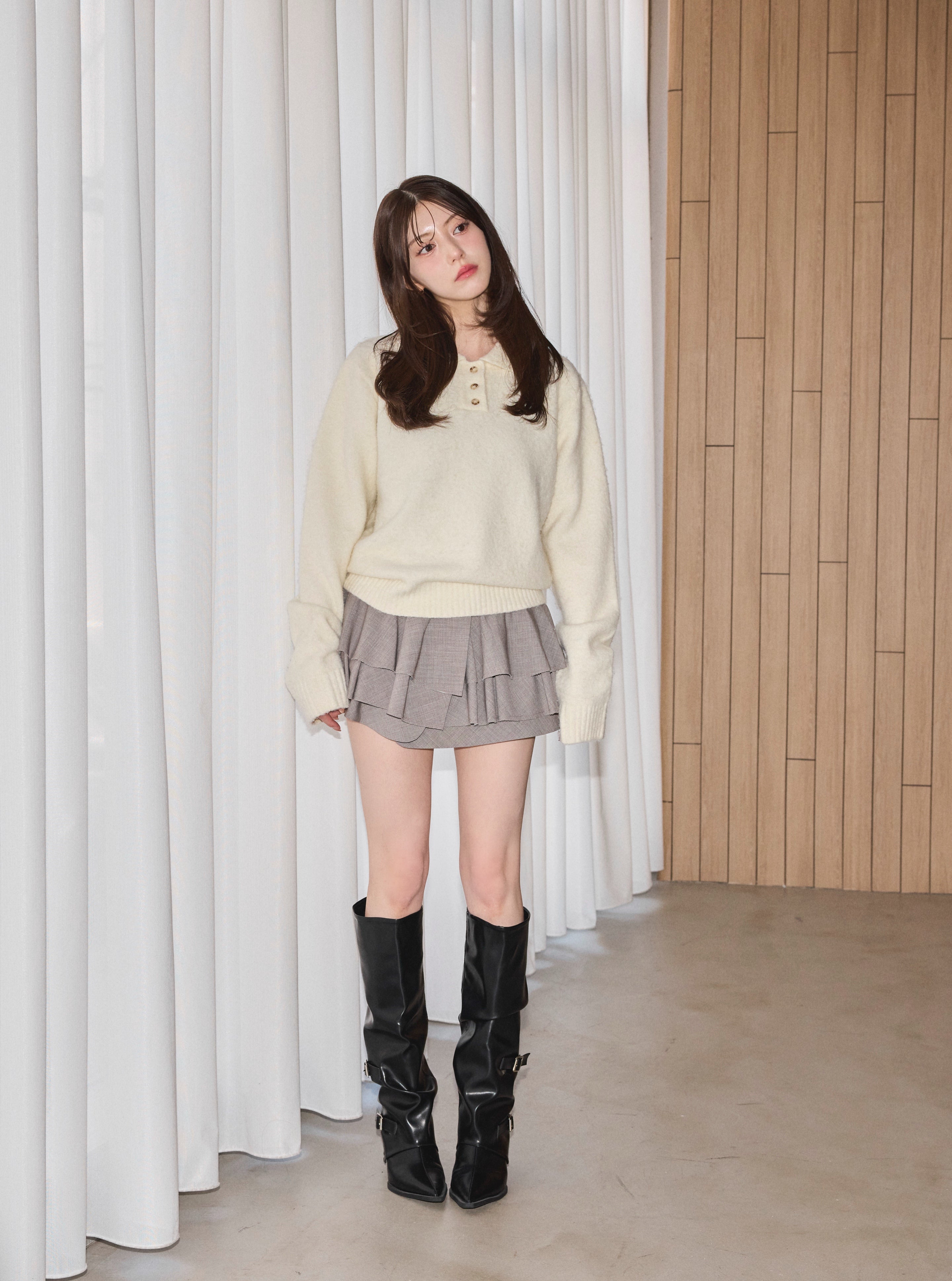 Collared Polo Knit