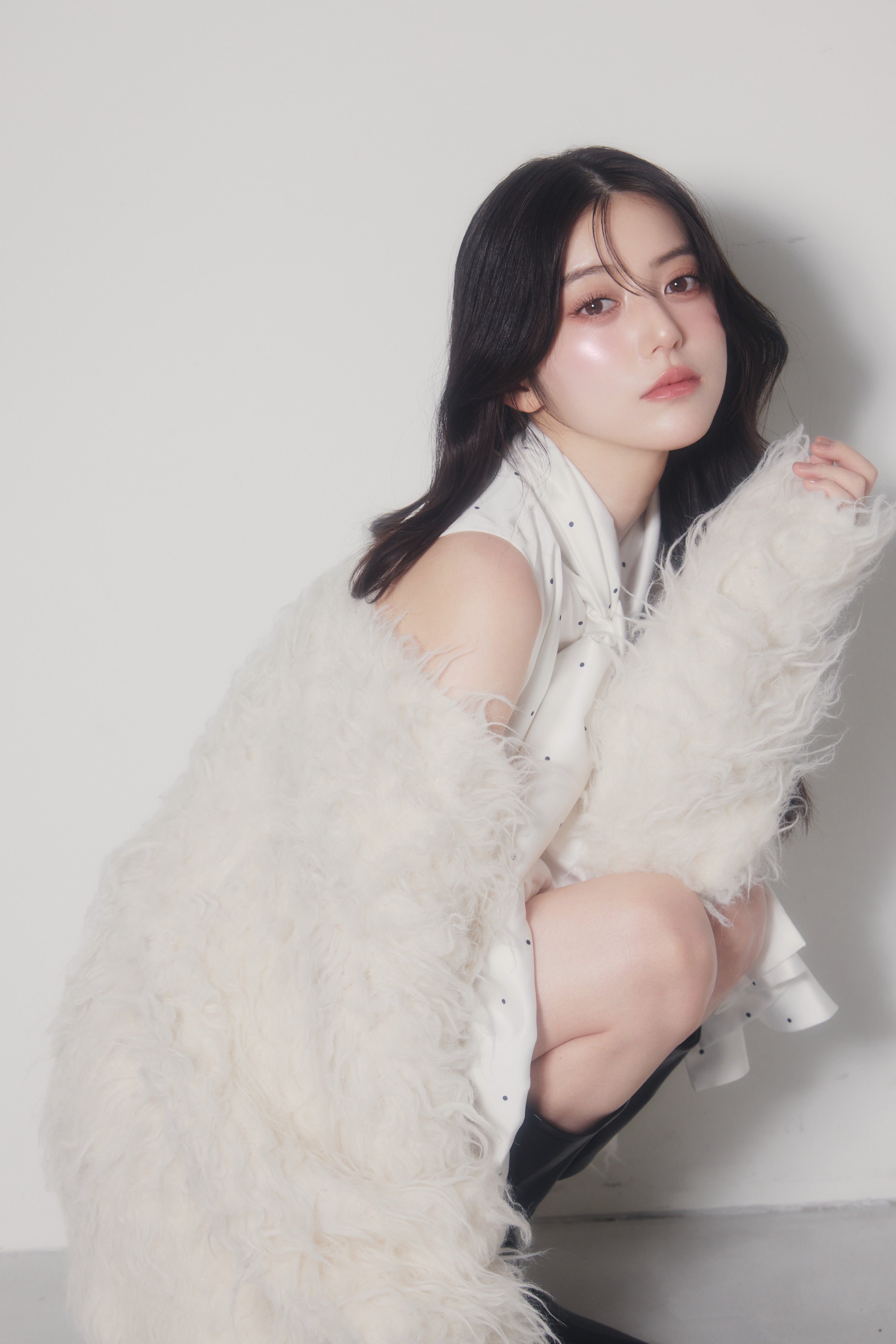 [30%] shaggy Wool Cardigan