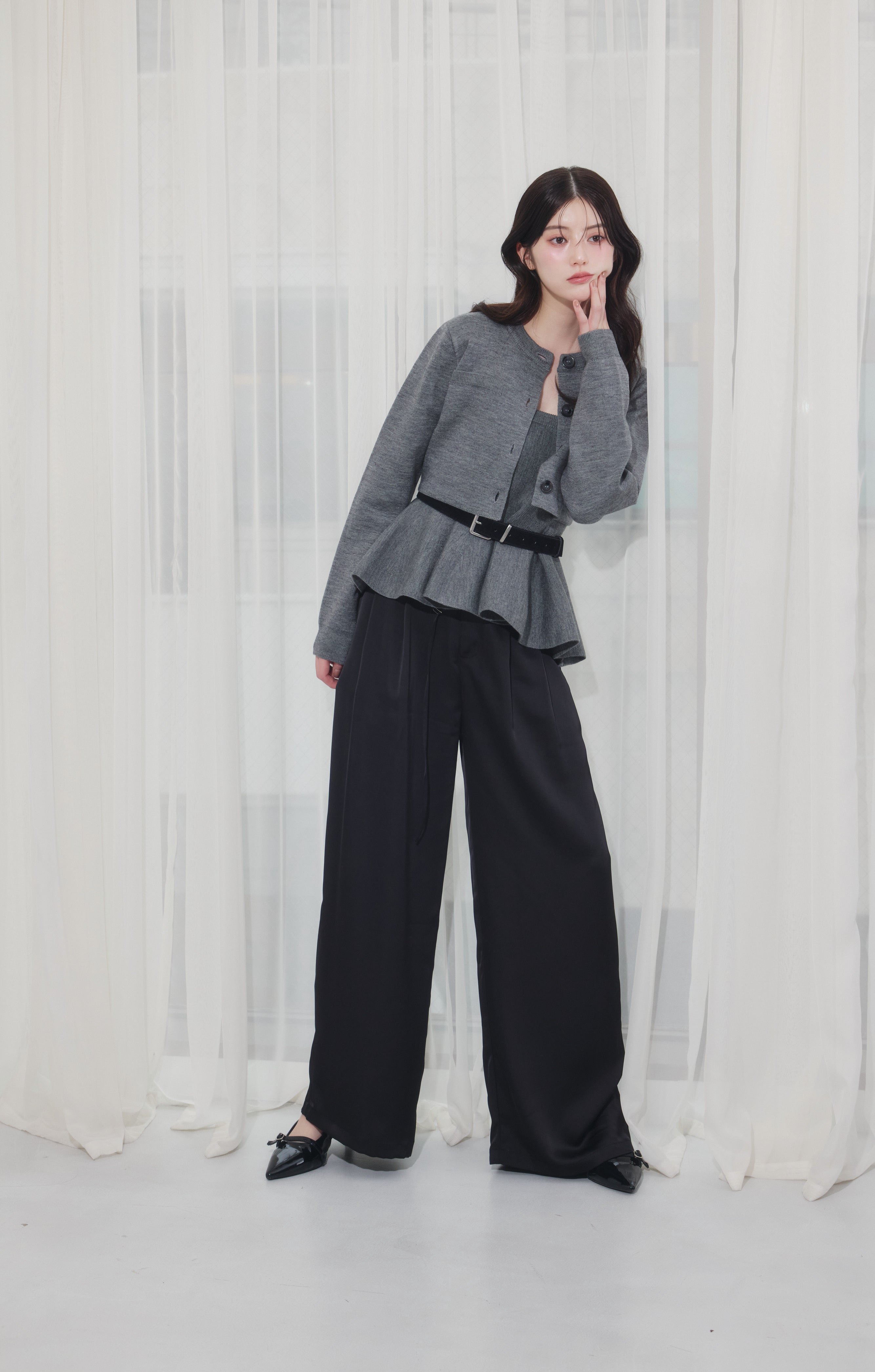 [30%] Peplum Knit Ensemble