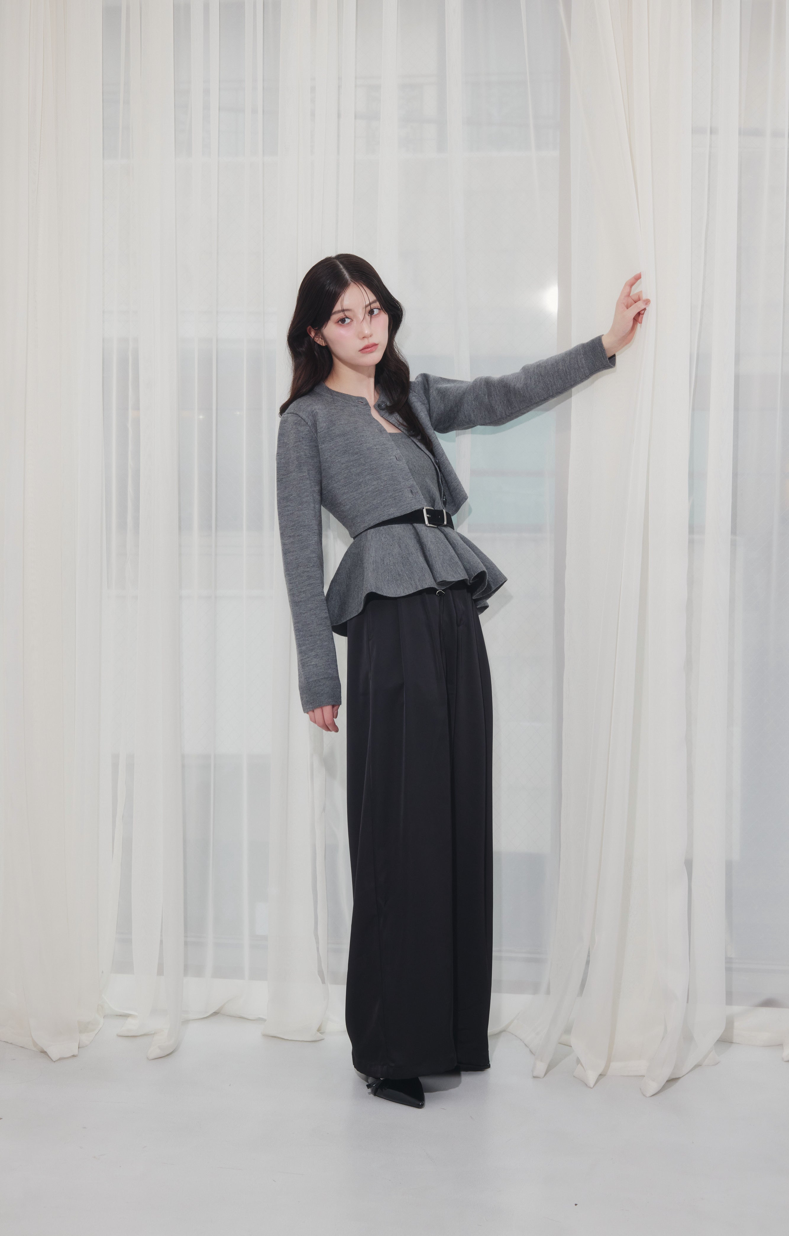 [30%] Peplum Knit Ensemble