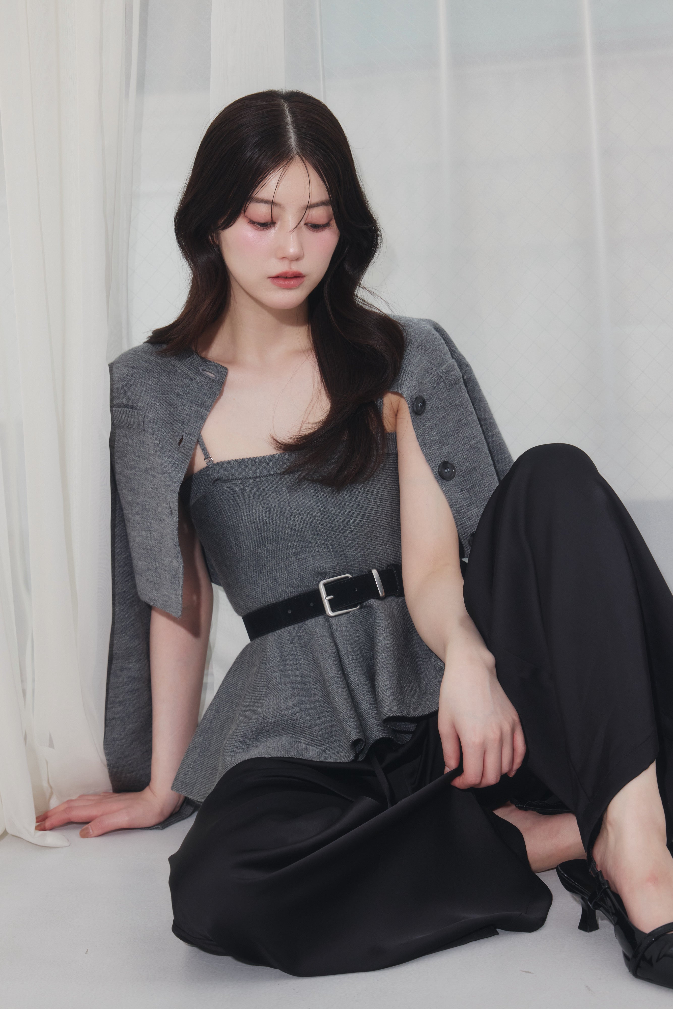 [30%] Peplum Knit Ensemble